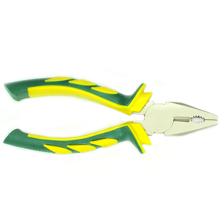 006Hardware: Industrial used PVC material insulated tiger handle combination pliers 