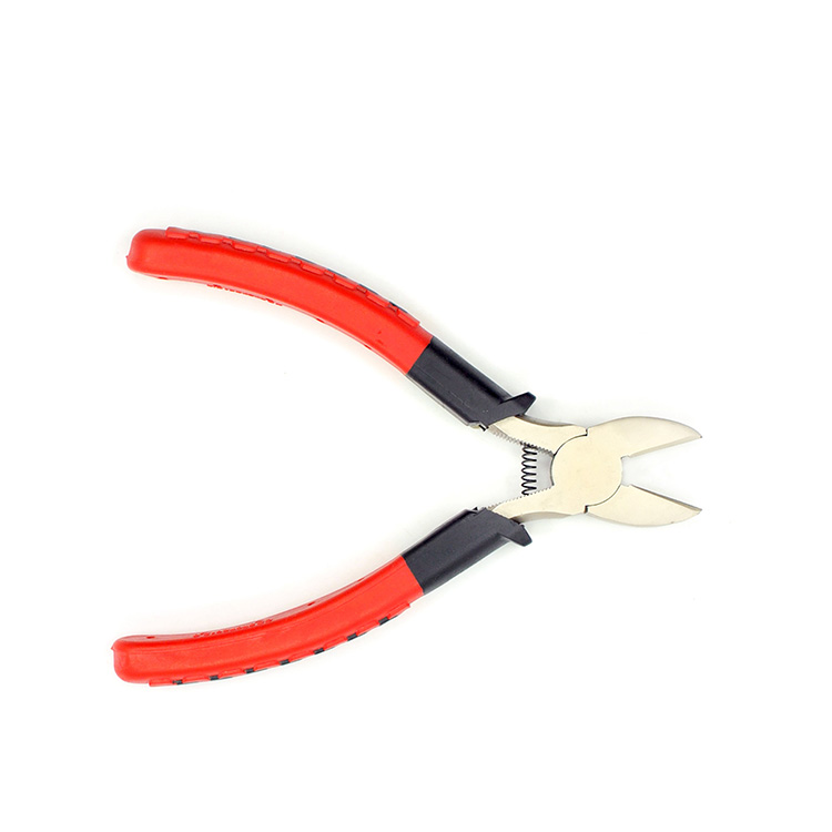014Hardware:45# carbon steel polishing dipped handle diagonal cutting pliers