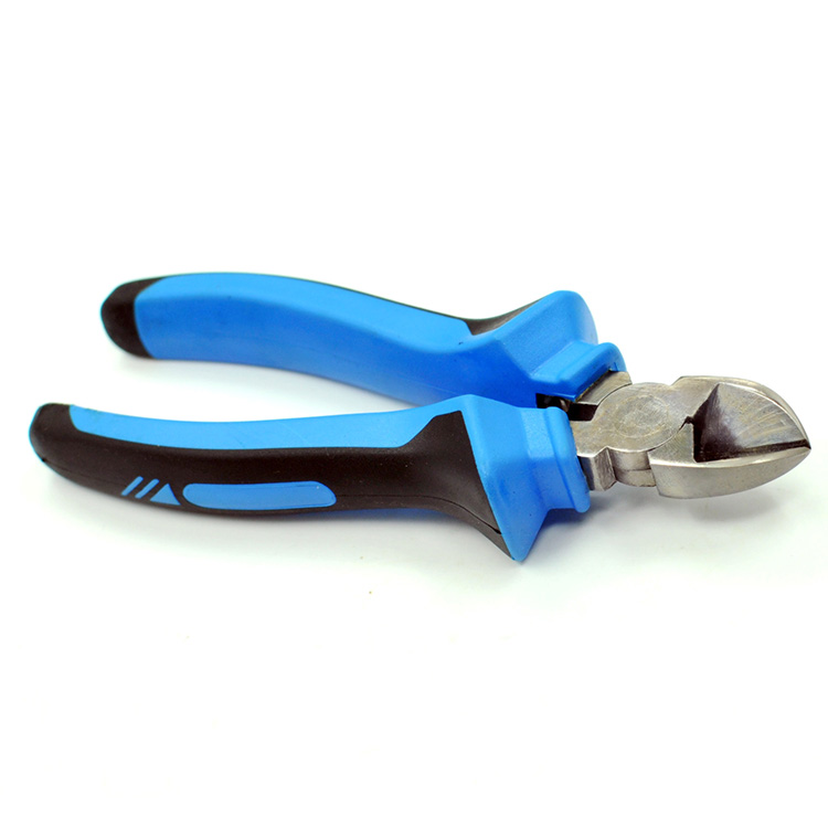 025Hardware:Wholesale Carbon Steel Customized Diagonal Cutting Plier With TPR Handle 