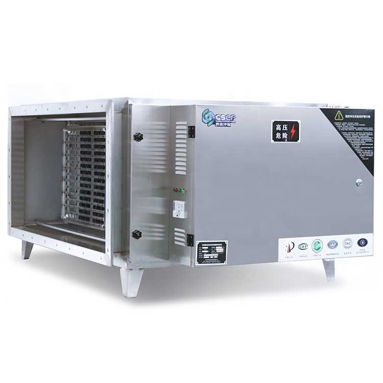 4000 Air Volume Commercial Kitchen Oil Exhaust Electrostatic Fume Purifier 