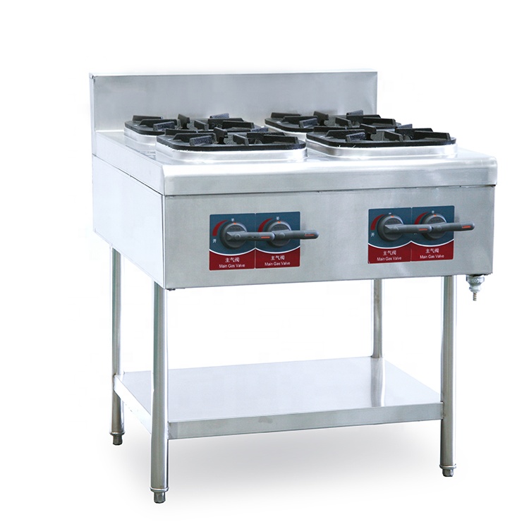 Commercial Energy Stainless Steel Efficient 4 Burners Electric Stove With Oven 