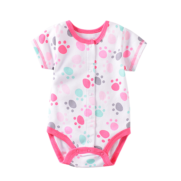 248baby:Hot selling cute cotton baby summer short bodysuits baby romper for newborn