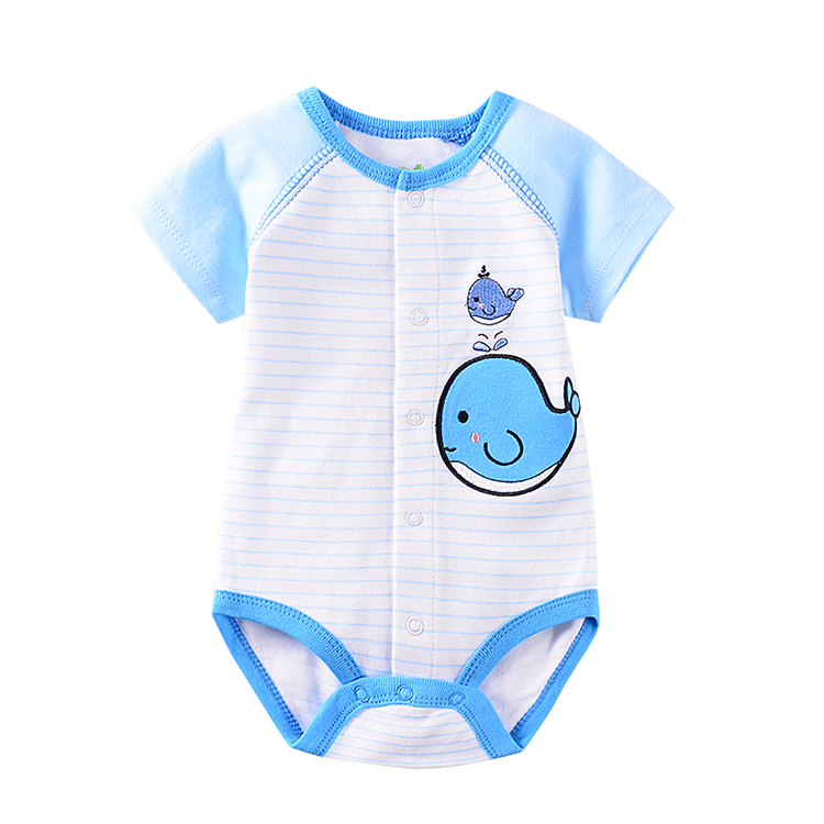 257baby:Low price with free sample pure cotton baby summer bodysuits baby boy rompers