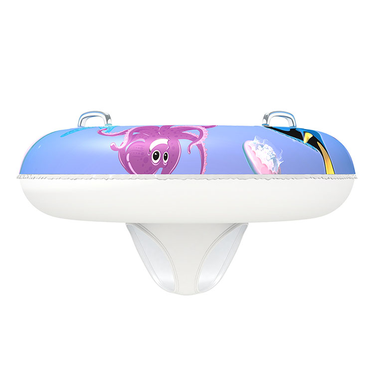 056sport:Cartoon Shape Cute Petal Swimming Float Inflatable Baby Ring with safety set