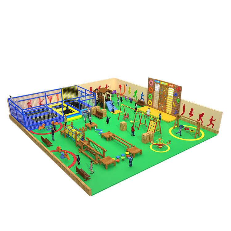 070sport:Amusement Kids Outdoor Playground Equipment With Trampoline