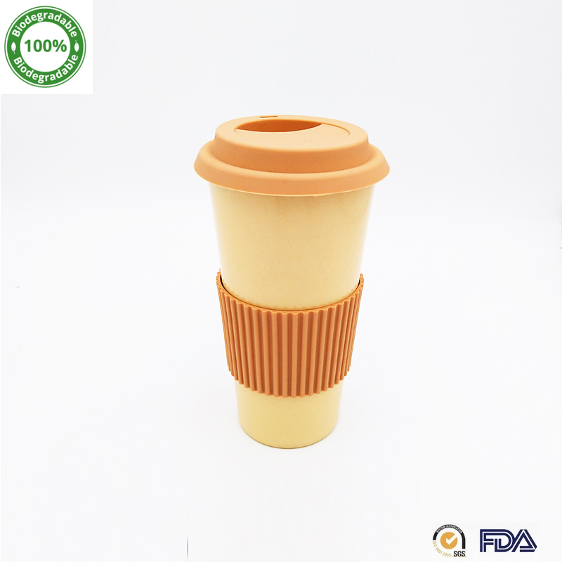 FDA Cheap price 500ML natural bamboo fiber thermal mugs espresso cups