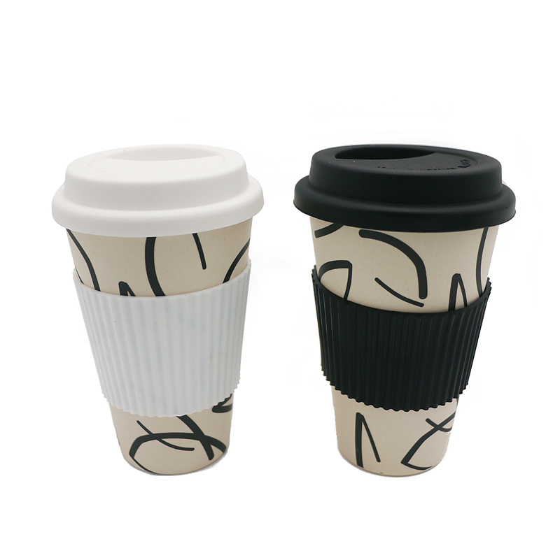 Eco friendly factory printing branded bamboo PLA reusable sake water cups