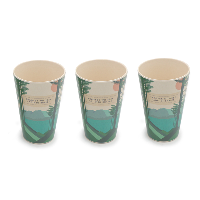 Modern food grade bamboo fiber drinking cup coffee mug customs designs