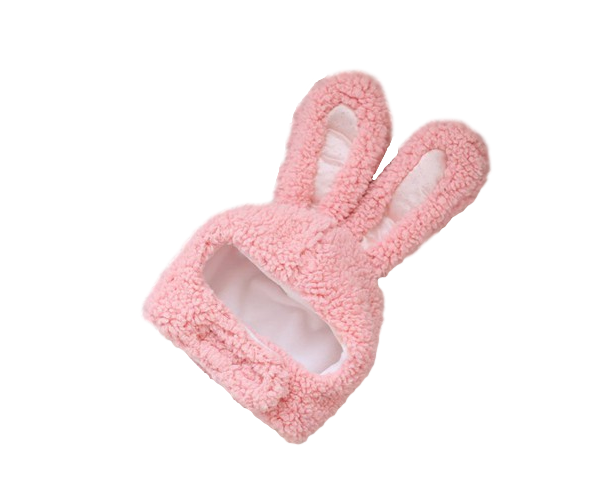 002caps:Custom Rabbit Doll Pet Headgear Hat Cute Bunny Plush Hat for Children Gift 