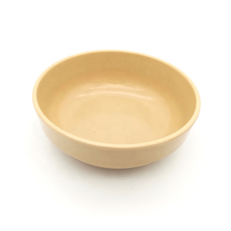 040Banboo:Eco Friendly Customized Printing Widely Recycle Bamboo Fiber Tableware Salad Bowl 