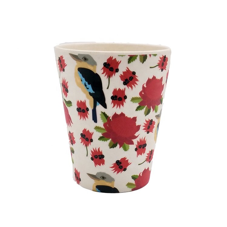 045Banboo:High Quality Heat-resistant Food Safe Reusable Drinking Bamboo Fiber Coffee Cup 