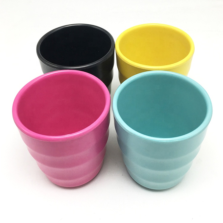 048Banboo:Eco Biodegradable Round Bamboo Fiber Drink Water Tea Cup For Restaurant Home 