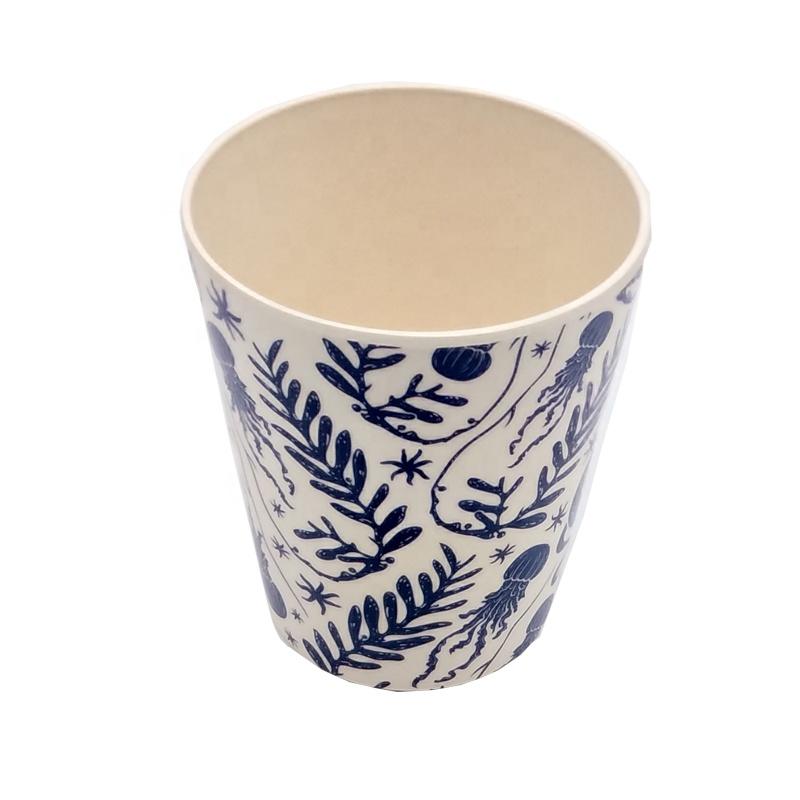 049Banboo:Wholesale Custom Size Biodegradable Bamboo Fiber Water Cup Coffee Cup