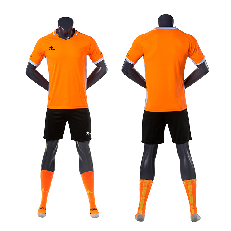 122clothes for men:Custom design adult football team uniform soccer jersey set for men 