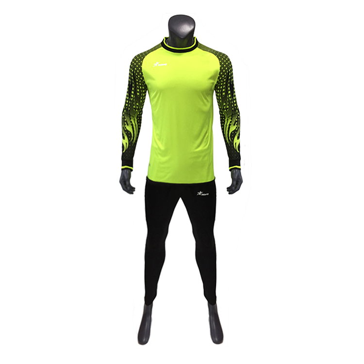 136clothes for men:Customized printed goalkeeper football wear quality team soccer jerseys 