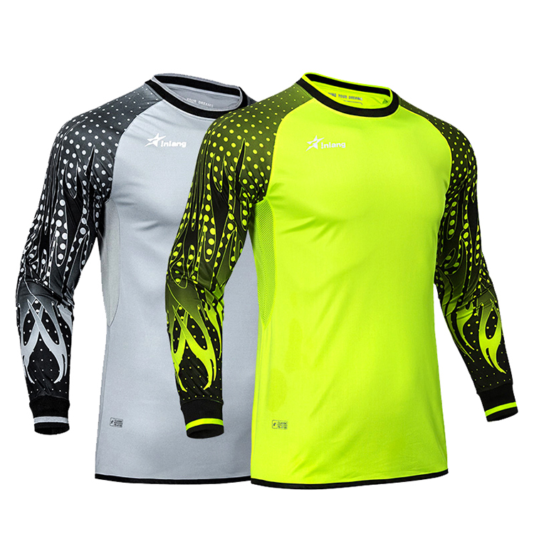 138clothes for men:Custom quick dry heat transfer sublimation goalkeeper team soccer jersey 