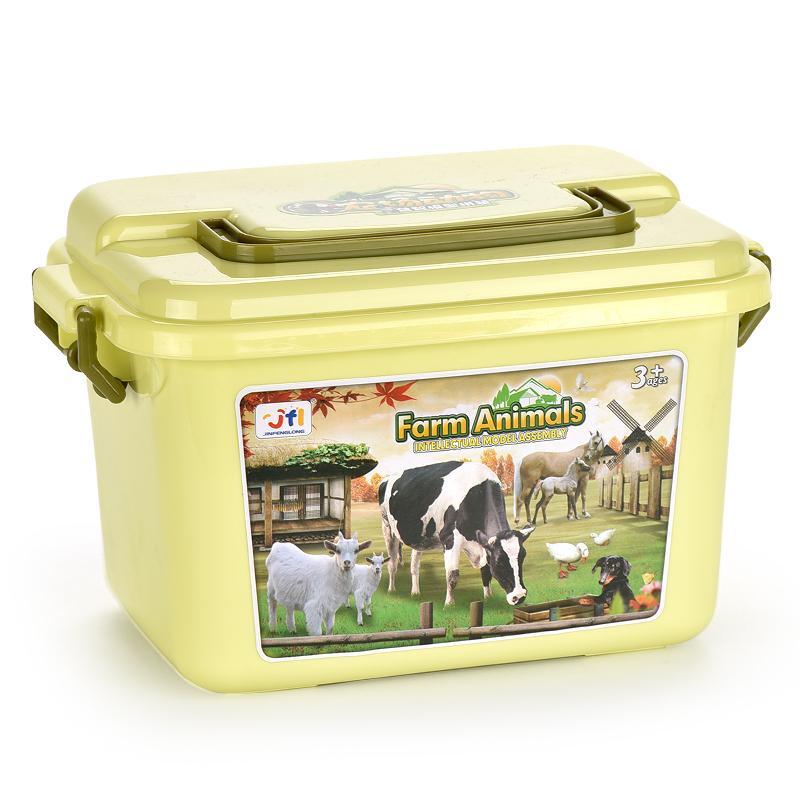 324toys New arrival plastic educational learning set of farm animal set toys for kids