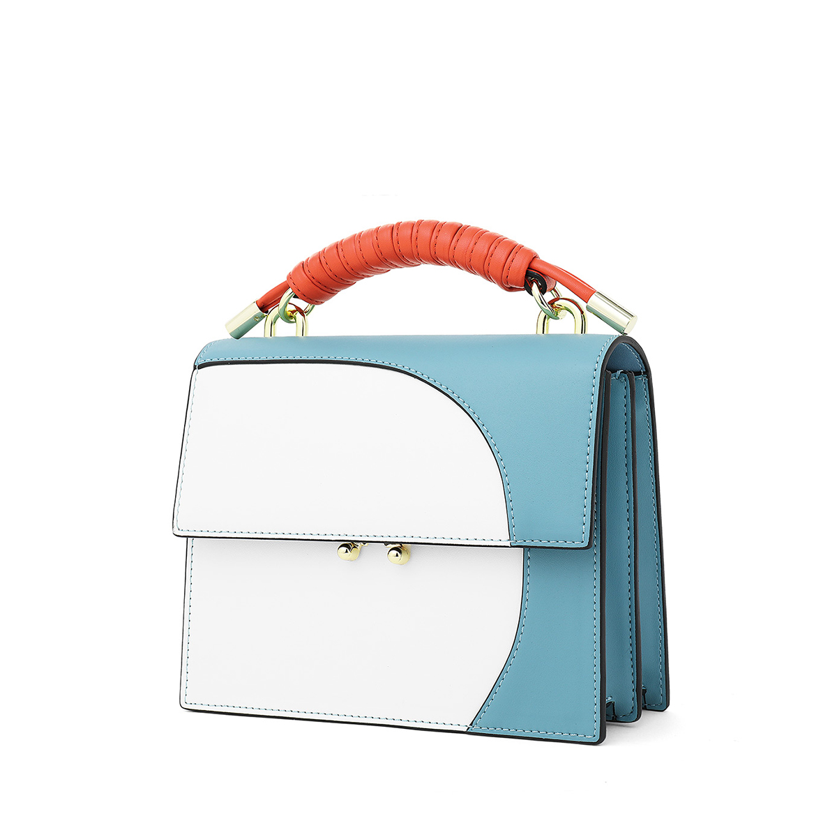 149bag:Ladies Shoulder Bags New Design Color Stitching Female Messenger Bags Fashion Waterproof