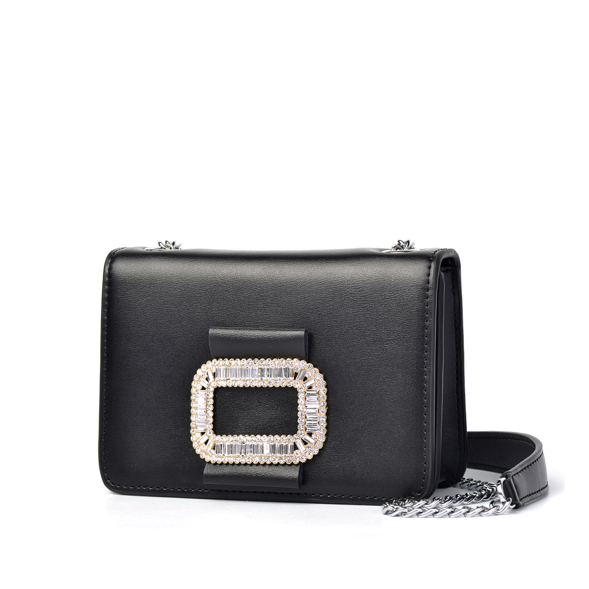 151bag:Textured Small Square Sleeve Bag Light Thin Shoulder Strap Female Messenger Bag