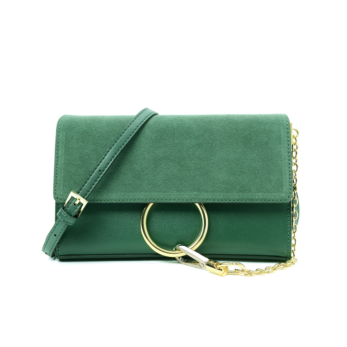 158bag: Square Shoulder Bags Metal Accessories Female Messenger Bags High Quality Handbags 