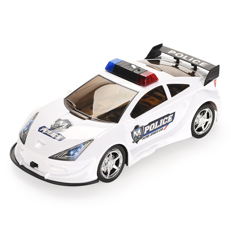 337toys Hot Selling Metal Die-Casting Cool Police Car Special Police Small Alloy Car With Road Sign 