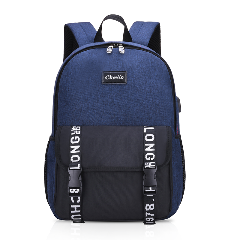 174bag:Classic Large School Backpack with USB charging Port