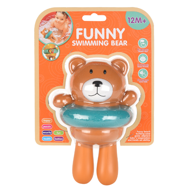 373toys Plastic Bath Bear Wholesale Factory Price Bathroom Baby Series Animal Water Playing Toy