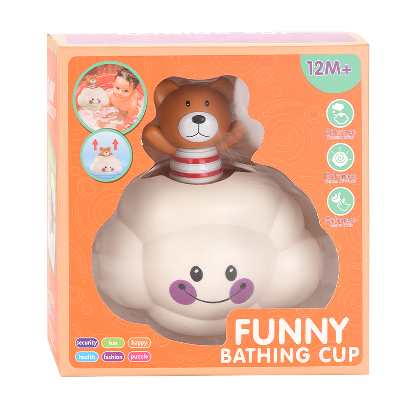 377toys Popular Plastic Bath Bear Wholesale Factory Price Bathroom Baby Series Animal Water Playing 