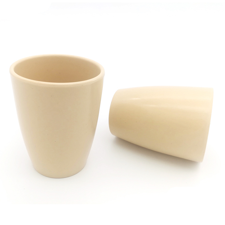 Unbreakable eco friendly bamboo fiber water cup customs tea mug drinkware
