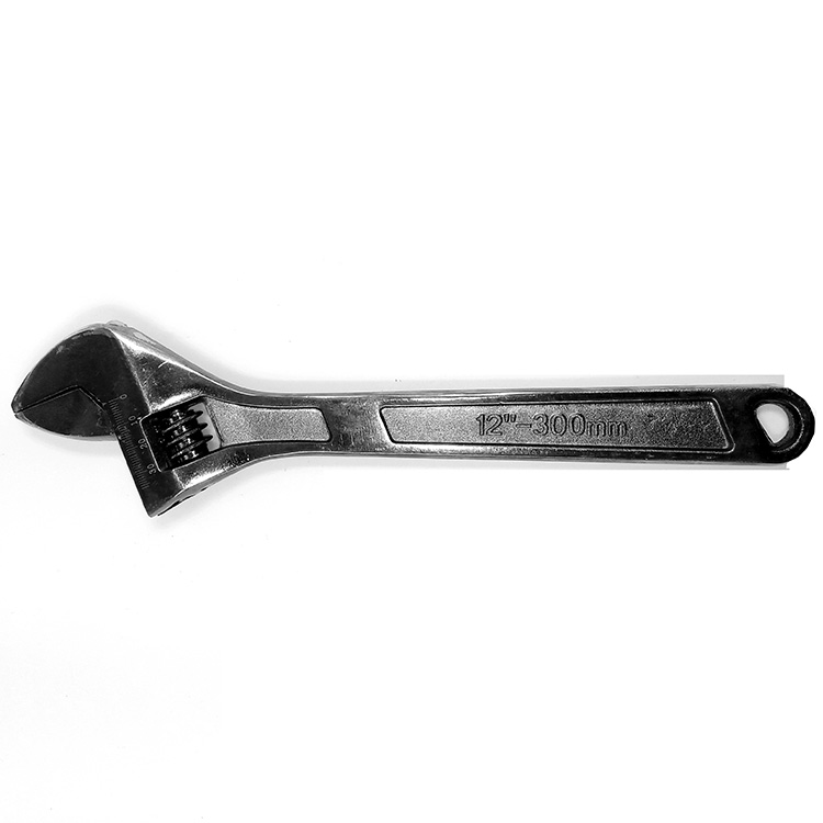 029hardware tools 6 inch customized logo bicolor handle satin adjustable wrench 