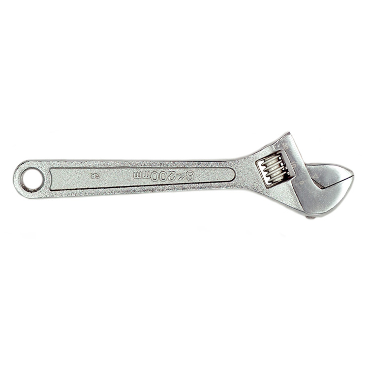 033hardware tools Wholesale 375mm chrome plated high carbon steel adjustable wrench 