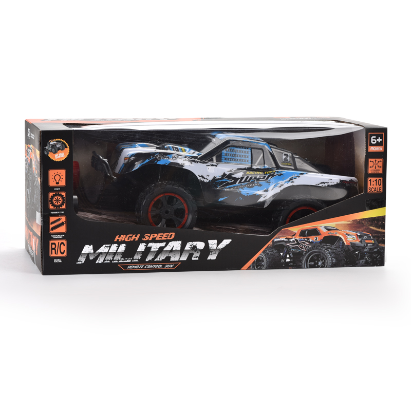 403toys Hot sale RC military toys 1:10 four-way high-speed off-road vehicle with colorful lights